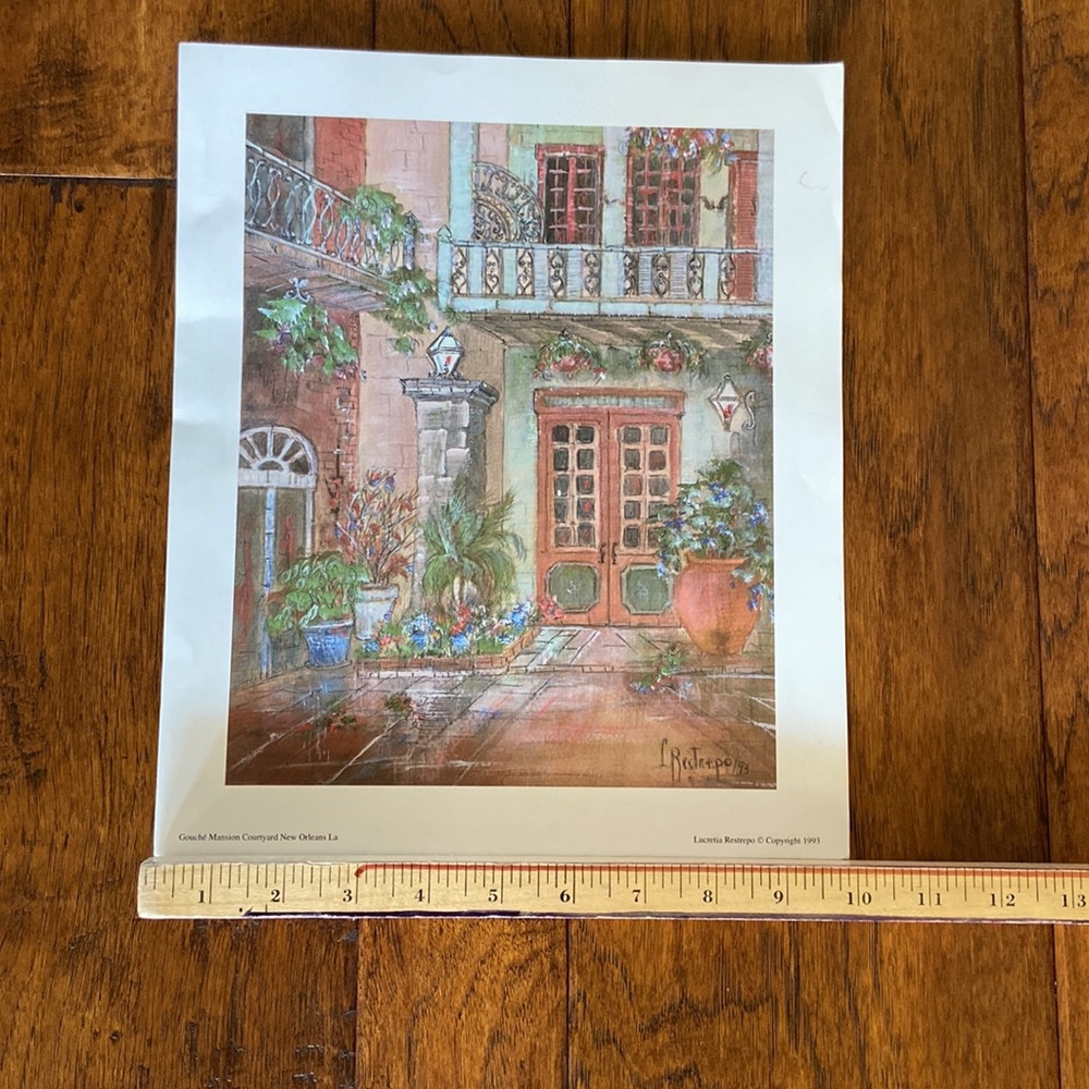Vintage New Orleans prints.  Each one measures 10” x 12” - Picture 12 of 12